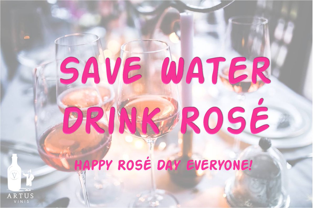 Happy International Rosé Day everyone!😍😉🌈
<a href="/InternRoseDay/">Tom Ric</a> #wine #winelover #drinkpink #ROSE <a href="/thepinksociety_/">#PinkSociety</a> <a href="/KellyMitchell/">Kelly Mitchell #TheWineSiren</a> <a href="/JMiquelWine/">Julien Miquel #Wine</a> <a href="/CaraMiaSG/">✨Cara Mia✨</a> <a href="/TrinqueFougasse/">Trinque Fougasse</a> @HippoVino @lebongustavefr <a href="/ChaiLesFilles/">Chai les filles</a> <a href="/ricasoli99/">Katarina Andersson - Taste Italy With Me 🍷</a> @beaux_vins <a href="/DemiCassiani/">Demi Cassiani</a> <a href="/WineMorning/">WineMorning 🍷⚡️</a> <a href="/Valerieroussell/">Valérie Rousselle</a>