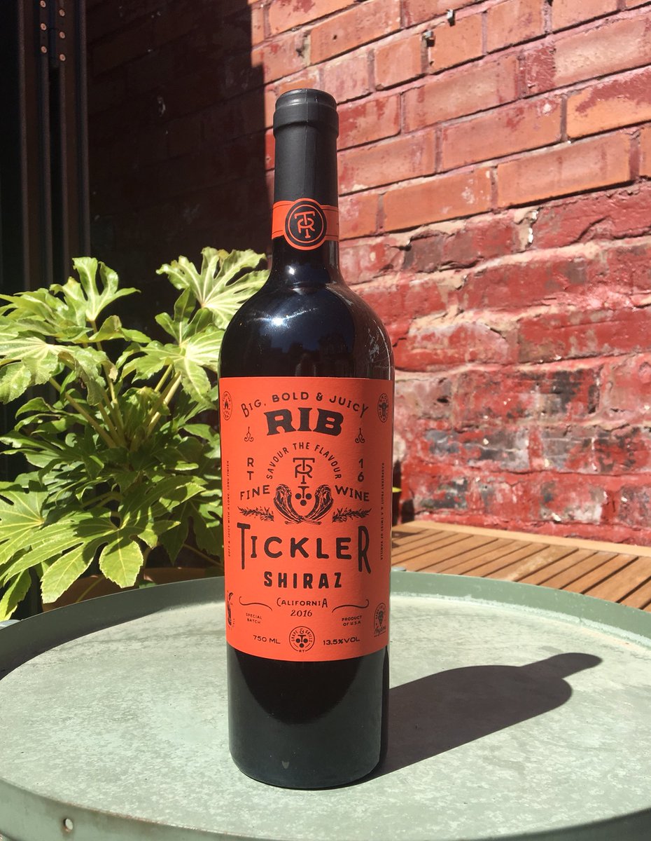 The sun dial is clearly pointing to  #wineoclock this Friday. Something we created with BBQ’s in mind #winepackaging #winedesign #ribtickler #shiraz. Looks like a great weekend to crack it open. Contact @BoutinotWines for stockist details.