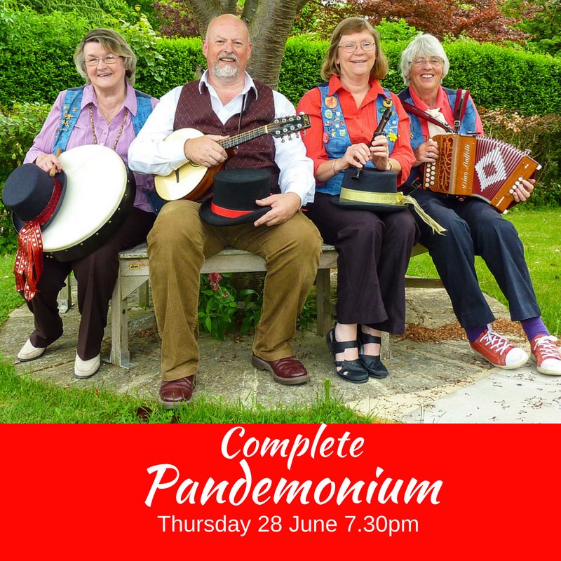 Toe-tapping tunes, chorus songs, and hilarious monologues from this highly entertaining folk band. All proceeds go to the Vale and Downland Museum. Guest appearance by Ridgeway Clog. Thur 28th June 7.30pm Tickets £10 from Museum #wantage #wantageartsfest #valeanddownland