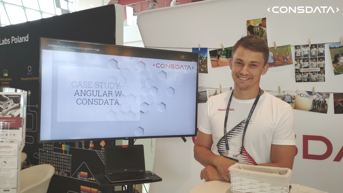 Consdata's tweet photo. The last #techtalk with #TeamConsdata - #Angular. @adam_mydlarz is ready to show You how we do this at our company and from where we get the #Angular know-how. Adam’ll also answer the question - does #BackendDeveloper like #Frontend? At 12:25 p.m. we are for You!
#DevoxxPL https://t.co/sKvqQGtWVF