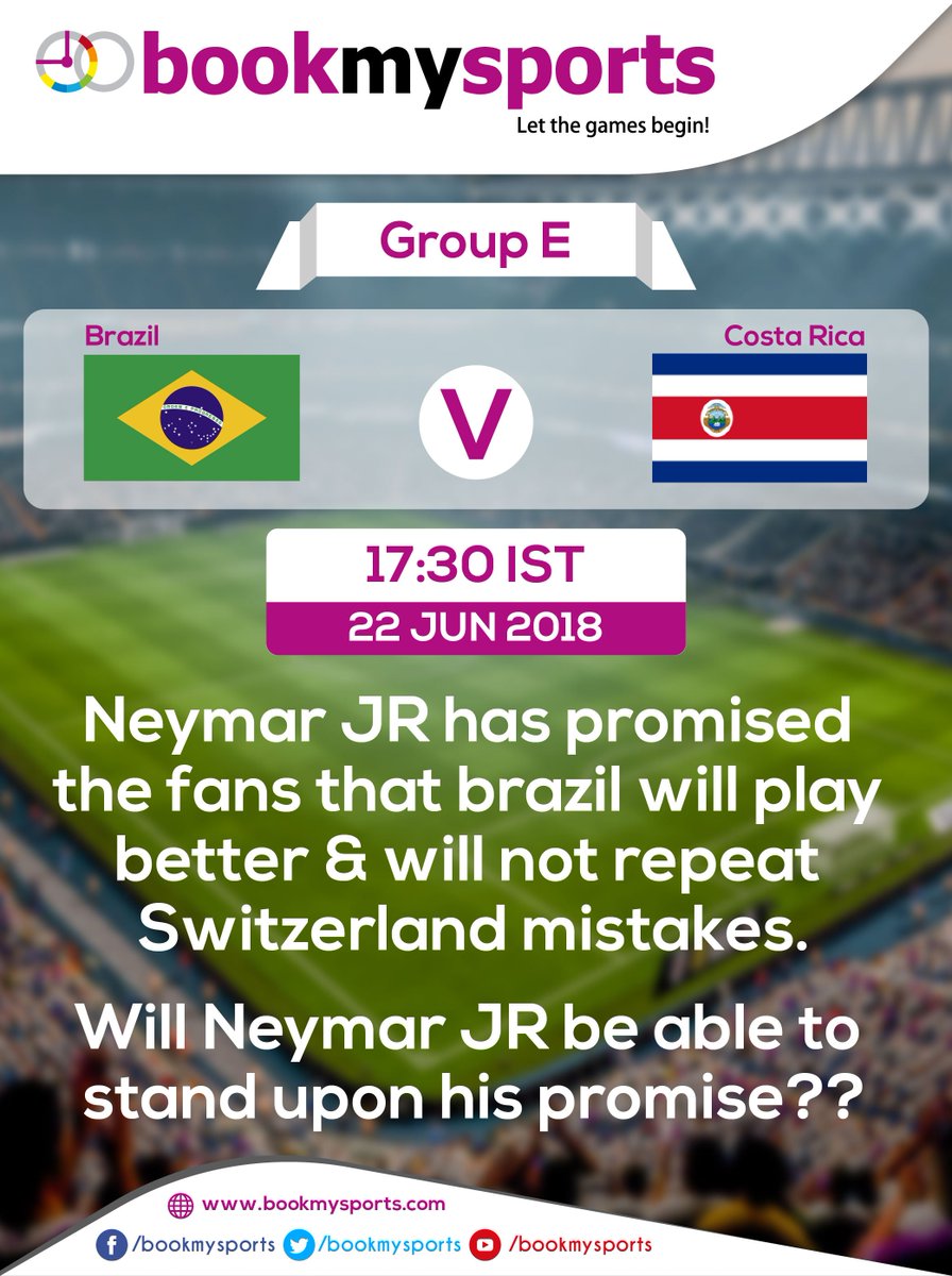 tripoturf's tweet photo. #FIFAWorldCup_2018 #Football #Adidasfootaball #Russia 
#NeymarJR has promised the fans that #brazil will play better &amp; will not repeat #Switzerland mistakes Will #Neyamar be able to stand upon his promise??
#22June2018? #Letthegamebegins https://t.co/PuS7PINgbZ