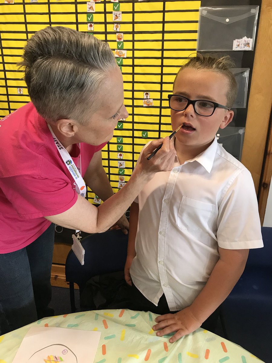 ysgolbrynhedydd's tweet photo. Glam & Gore workshop! 💄💋#year4CE @davidwalliams @MagicLightProds #takeoverday https://t.co/lBk35IwdGj
