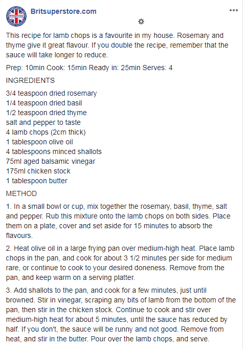 Britsuperstore's tweet photo. Lets have a delicious Friday recipe.

If you try this, don't forget to post a pic and @ us https://t.co/YbyQEx4tFa