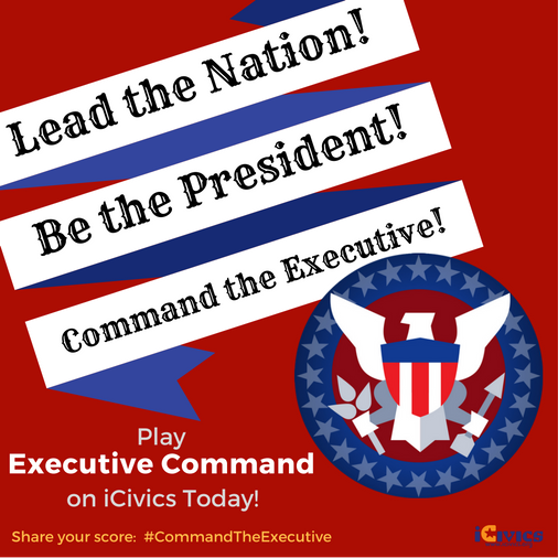 icivics's tweet photo. Be the president! Do your students have what it takes to lead the nation? Play “Executive Command”: https://t.co/10LglMNgf7
#CommandTheExecutive https://t.co/IAVs2t0WAS