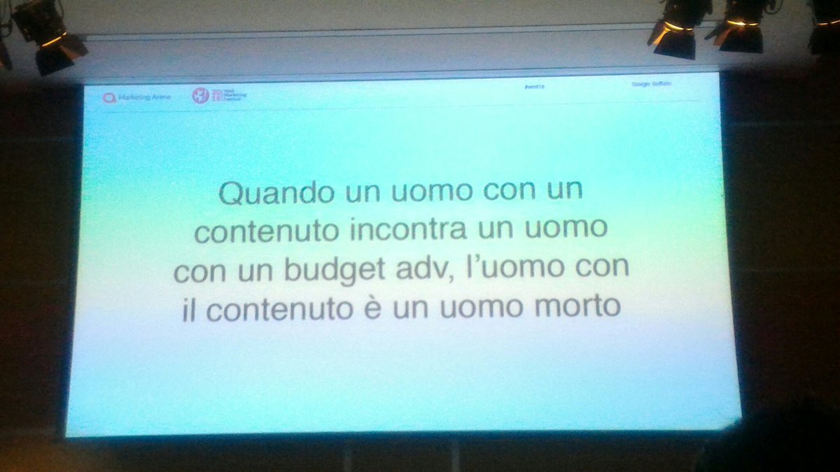 francesca__bert's tweet photo. #WMF18 verità digitali 😂 #contentmarketing https://t.co/LWVmSlSDnW