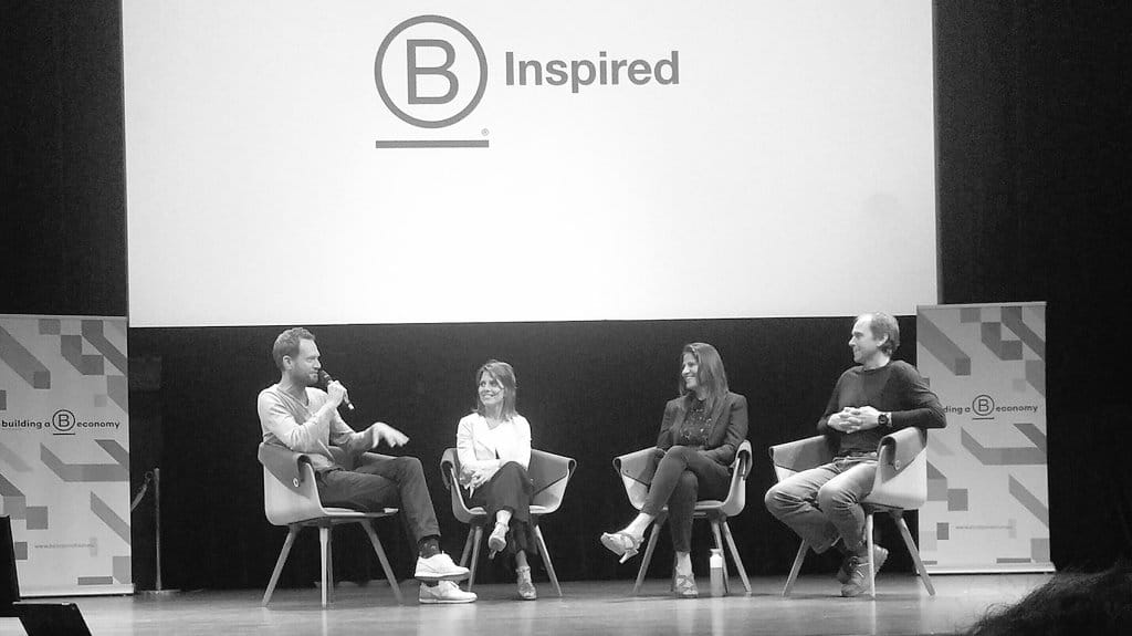 The BCorp Summit 2018, what an amazing succes! Our own power woman <a href="/BetterFutureUS/">Victoria Foster</a> moderating the conversations on stage and our SDG specialist <a href="/EvaHelmond/">E V A</a> facilitating a workshop on our magic SDG carpet! #BCorpSummit2018 ! youtu.be/77UxbBYpYXc