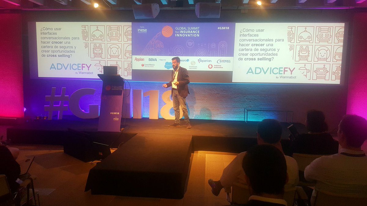 Inese_seguros's tweet photo. #GSII18: conocemos a @Advicefy_ES de la mano de Carlos Fernández, partner de la #insurtech. Conoce más en #GranFormato, nuestro espacio radiofónico, en: https://t.co/6AP8FoQsnF https://t.co/xyfl5l8g8O