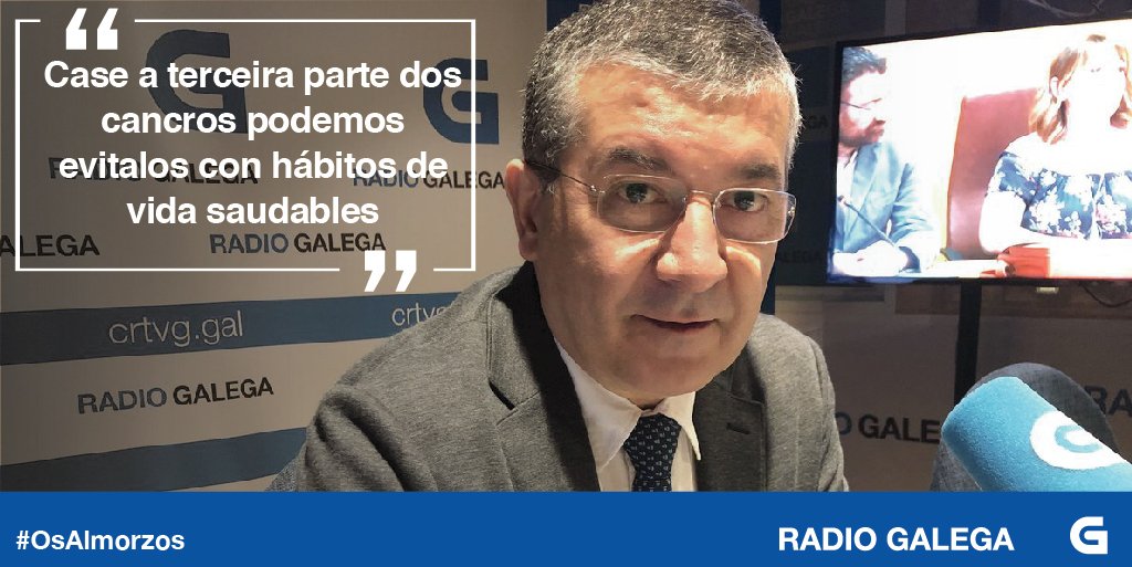 RadioGalega's tweet photo. #OsAlmorzos | Estivo no @GxDRadioGalega o responsable do Servizo de Oncoloxía do CHUS e director de @oncomet_, Rafael López. Volve escoitar a súa intervención na nosa web. #EscoitaAGalega
👉 https://t.co/UpNdA5Gaey https://t.co/7agvXaI6CC