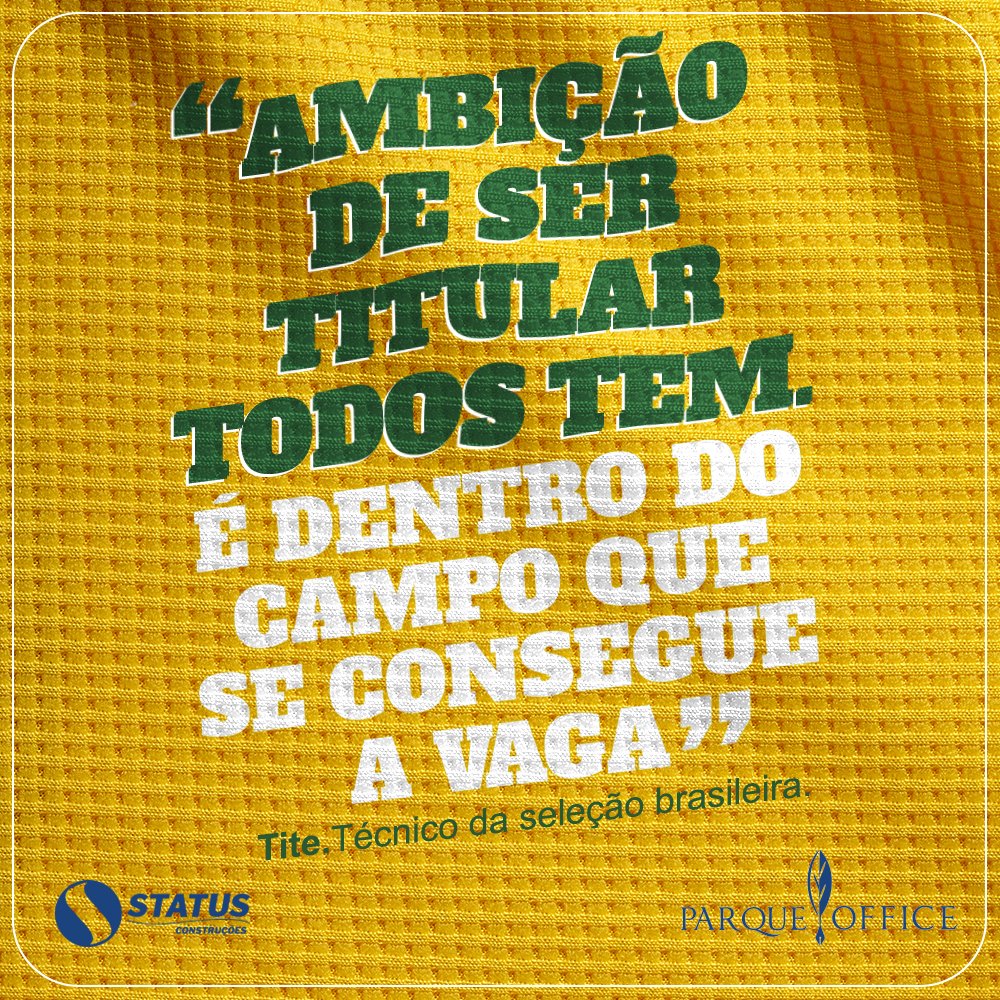 statuseng's tweet photo. #copadomundo #worldcup #rumoaohexa #ParqueOffice #StatusConstruções #GrupoStatus https://t.co/M8Rzep0vmH