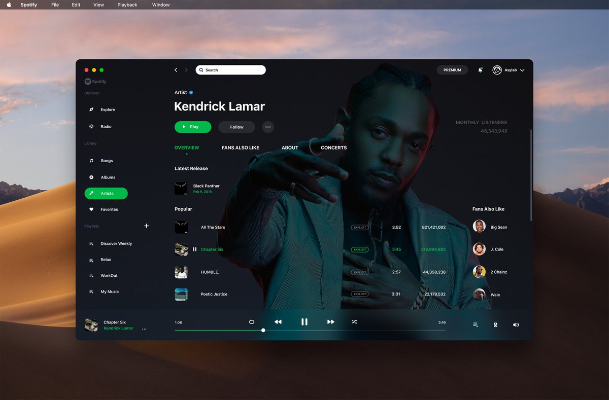 Spotify Template - mosi