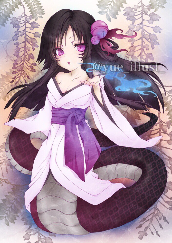 蛇姫 魅月 へびひめ みづき デフォだが 想いを寄せた僧に裏切られ激怒のあ Yue Illust のイラスト