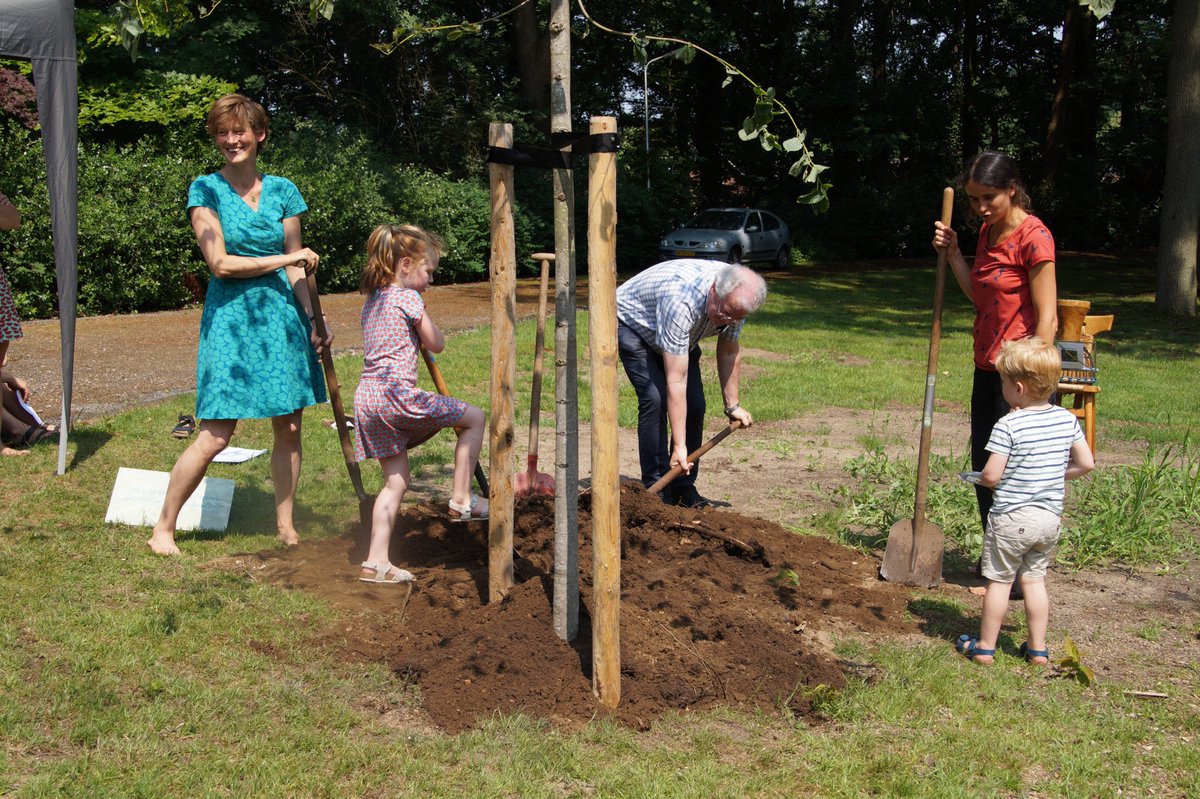 Marist Netherlands celebrated June 6th Champagnat Day in a special way.  Planting a tree to symbolise the handing over responsibilities from the Brothers to the Lay people with a theme of care for nature and people. <a href="/MaristEducation/">Marist Education WCE</a>