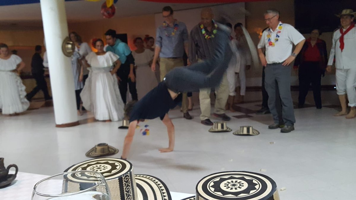 pspaulaxon's tweet photo. Followed by a great night of Colombian hospitality courtesy of @ymcabogota games, dance, friendship and some serious moves busted by all involved 🤣 @mcys_mmu @PositiveSteps @GGo4G #putmyhipout https://t.co/2srWQgjJwE