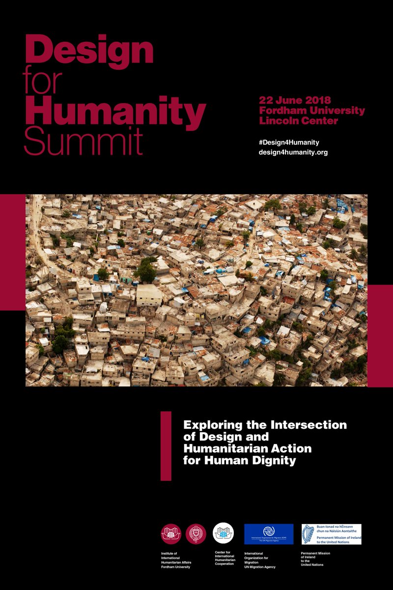 UNICLagos's tweet image. Designers and humanitarians will be exploring the intersection of design and humanitarian action for human dignity -#Design4Humanity Summit on June 22 @Fordham University NYC @UNmigration  @UNHCR design4humanity.org
#HumanitarianDesign #Design4Dignity