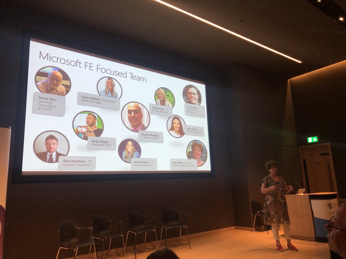 TinaLEJones's tweet photo. My wonderful colleague @ClareRiley100 presenting at #CMlive18 representing our fantastic Further Education team and giving an overview of the wealth of CPD on the Microsoft Educator Community #MicrosoftEDU https://t.co/i7NwJ8lTdc