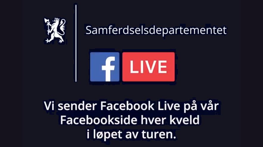 Ved ankomst Åndalsnes i kveld ca. kl. 2130 etter dag 1 av #sommertur2018 inviterer vi til Facebook Live-oppsummering. Still gjerne spørsmål om dagens program her merket #sommertur2018 eller på Facebook: ow.ly/Wxh730kCgBn