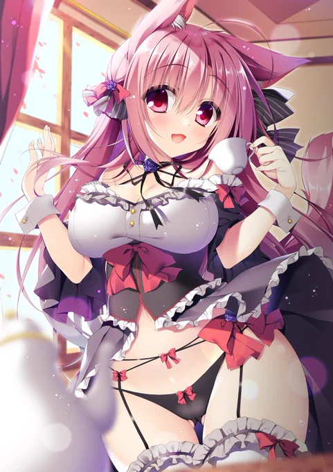 とりあえずTwitterを始めてみたものの特につぶやくこともないのでアイコンにしてる絵をペタリ。自分の好みを詰め込んだ狐っ娘さんとお茶したいやつです 