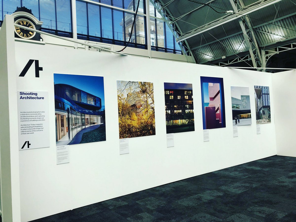 mykon_design's tweet photo. We’re loving the @Arch_Today feature at @visionldn. The display features six leading Architectural photographer’s favourite images that reﬂects some of the concerns of their own work. @nickguttridge @_simonkennedy @AgneseSanvito @clickclickjim @TimothySoar  #VisionLDN #LFA2018 https://t.co/K0Yy9khh48
