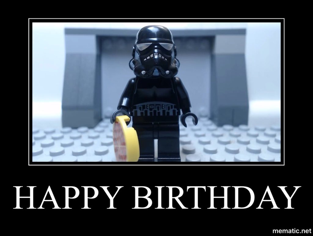  Happy birthday to the one and only Black Stormtrooper  