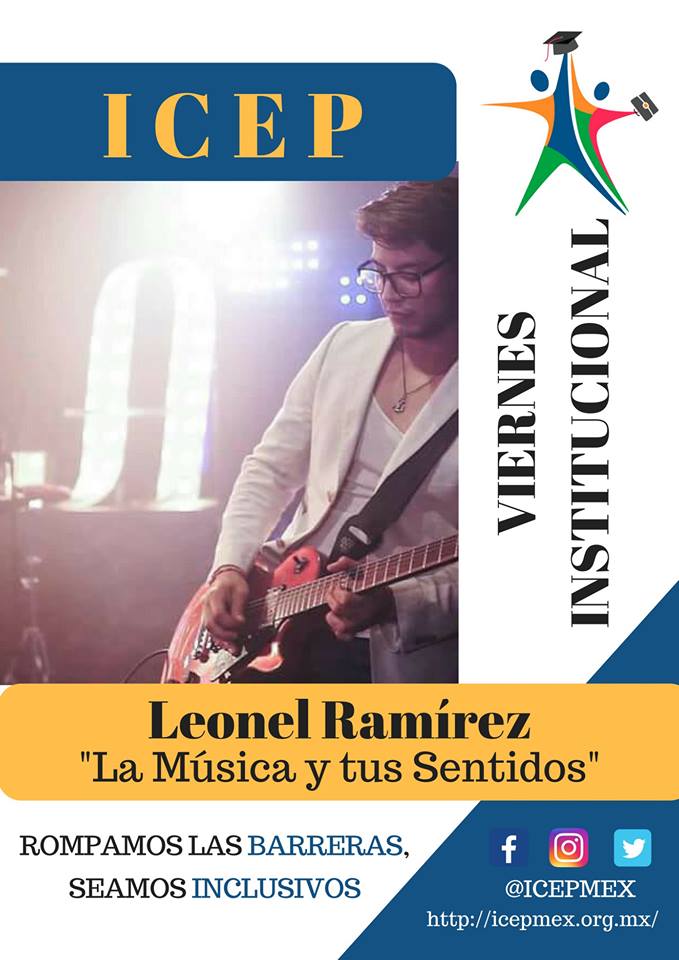 MexIcep's tweet image. ¡Hoy es Viernes Institucional!
Recuerda que los viernes nos centramos en la formación del ser y su contexto social, no te puedes perder a nuestro tallerista Leonel Ramírez. Te esperamos en #ICEP de 9:00 am a 2:00 pm.
Abierto al público
