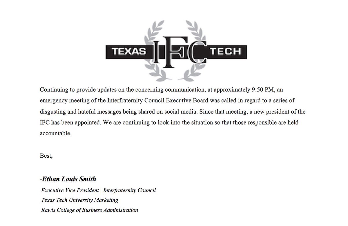 ifc_texastech's tweet photo. https://t.co/OyWEBgtm3P