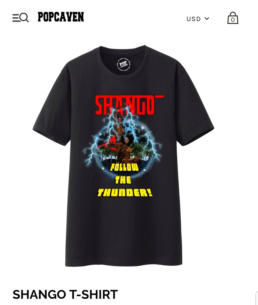 While you are enjoying the #NGAISL game aka #SHANGO VS #THOR, shop your Shango T-shirt on Pop!