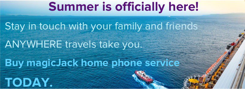 With the magicJack GO home phone service and free companion magicAPP, you can stay in touch from home and while traveling. Get yours today for $35, one year of service included FREE. magicjack.com/magicJackGO.ht…