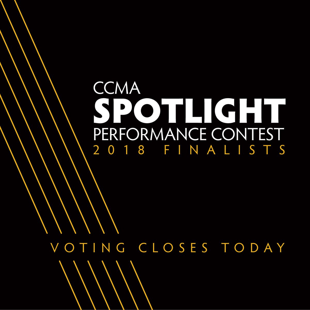 LAST CHANCE to vote in the Spotlight Contest! Send your fave artist to Country Music Week by voting here: bit.ly/2y6tXIV