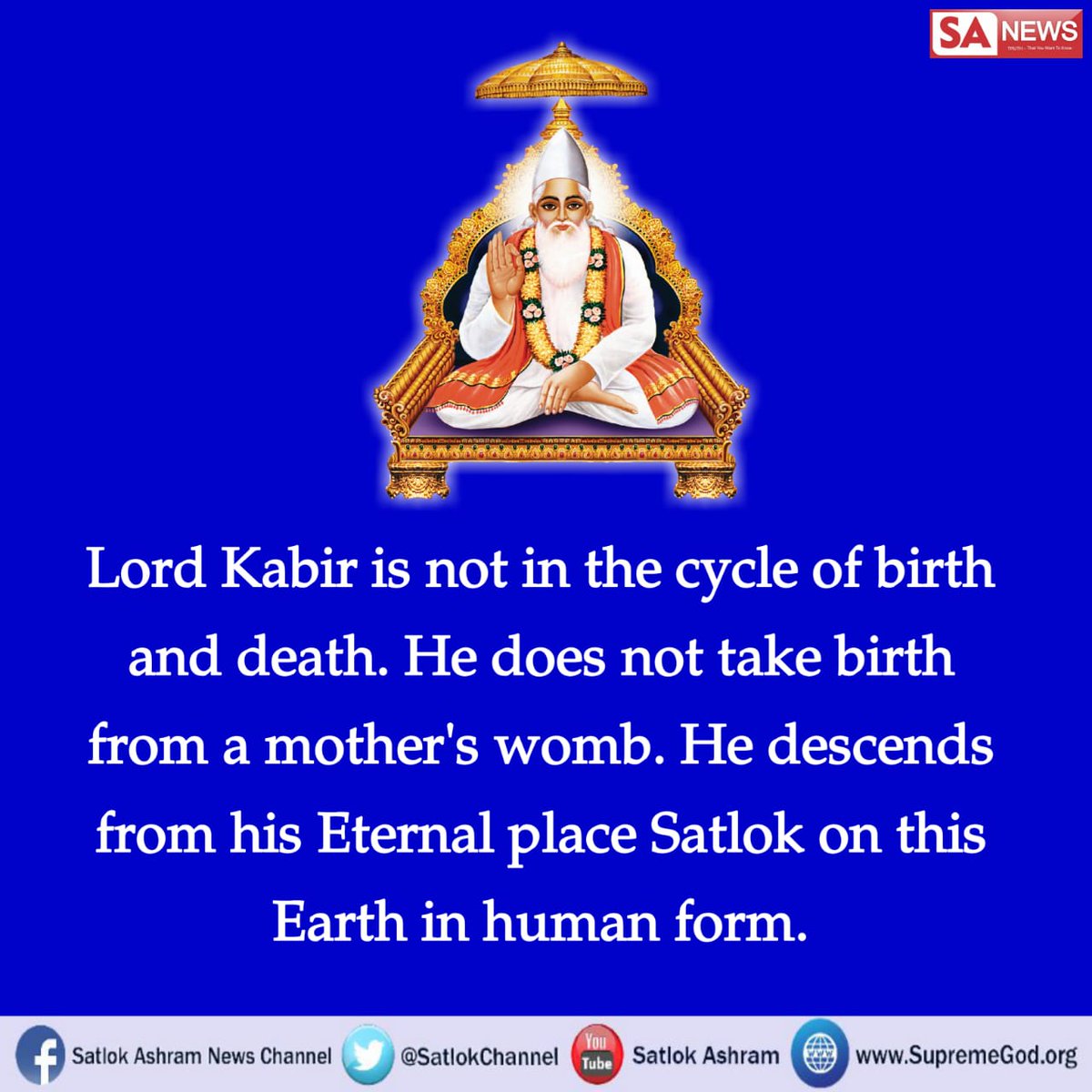 devgirka's tweet image. #MiraclesOfGodKabir
वो कबीर अल्लाह,भगवान है !जिसने छ: दिन मे सृष्टि रची और सांतवे दिन तख्त पर जा विराजे अधिक जानकारी के लिऐ अवश्य देखे साधना tv 7:30pm to 8:30pm
#NGAISL