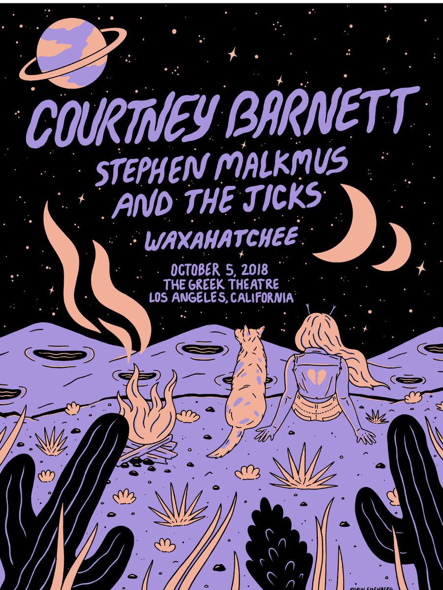 stephen_malkmus's tweet photo. 10/5/18 Greek Theater Los Angeles w/ @courtneymelba and @k_crutchfield https://t.co/oiQV5FVLdO