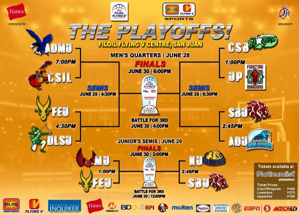 TeamArchers101's tweet photo. ‼️ #Filoil2018 remaining schedule for June 28-June 30 ‼️

📺 ESPN5 and also via livestream at https://t.co/HXfggYEBlq

Tickets are available at the venue and at https://t.co/YjSjZ9JNjf

Let’s support the Green Archers guys and see you there! 🤗💚 #ArrowsUp🏹 https://t.co/KHvLvUhgsI