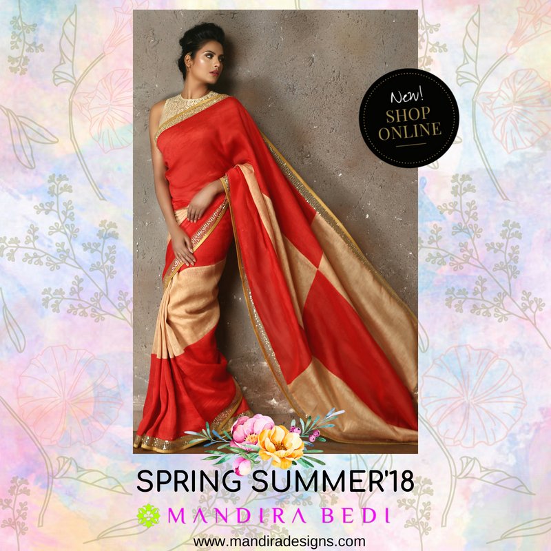 mandiradesigns's tweet photo. #Red & #Beige #Linen with #Sequins #ThreadWork #Saree by #MandiraBediDesigns from the #SS18 collection.
Now #Shop from M The Store Or #Online π
https://t.co/NrYtuL4oZ5
.
.
.
Use #CouponCode : #MONSOONSALE18 to get #Upto15% #Discountβ‘π§οΈβπ
.
.
.
#New #SS18MB #Latest https://t.co/TybkEVXMQT
