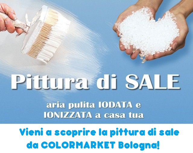 ColorMarketBo's tweet image. E se le pareti di casa non fossero solo confortevoli ma anche salubri? 🤔Vi presentiamo la #PITTURADISALE! 😉 Un'idropittura totalmente #naturale che rende l'aria pulita, iodata e ionizzata proprio come quella marina! 🌊🌊🌊Vi aspettiamo da #Colormarket #Bologna