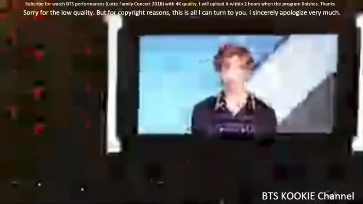Apalah daya kita I-Army.  Liatnya pake perasaan ajah.  
#BTSxLotteFamilyConcert
