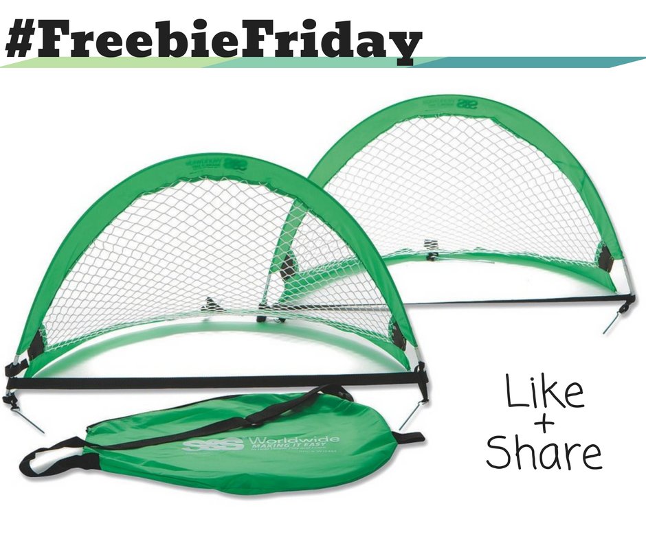 pecentral's tweet photo. Happy #FreebieFriday! Visit our Facebook page to enter to win these Mini Pop-Up Goals! #physed #recprogram #summercamp #coach #coaching #soccer https://t.co/PfrxssJYcx https://t.co/JiTpSwvYzc