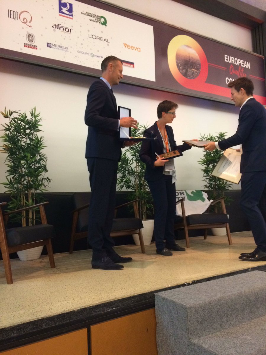 QualitePerf's tweet photo. Congratulations to the European Quality Leaders of this year : Daniela Muller and Robin Roest #QualityEC https://t.co/pVsM9gUWvd