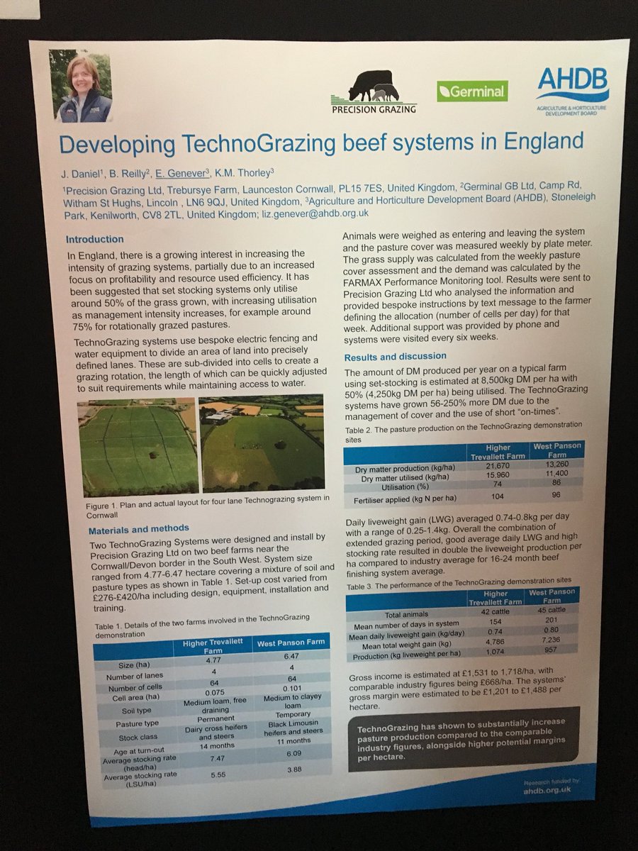 Forgot to share my posters from <a href="/EGFCork/">EGF2018 Cork</a>. They generated some interest particularly <a href="/TeagascBeef/">Teagasc Beef</a> and the technograzing one <a href="/PrecisionGraze/">Precision Grazing Ltd</a>. The full report is available beefandlamb.ahdb.org.uk/wp-content/upl…