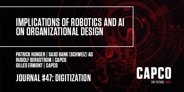 samirmaniar's tweet photo. Successful #robotics and #AI programs transform organizations, not just #technology or processes. Find out how it's done in our latest paper with @saxobank: https://t.co/Qn74IYxG9N #capcojournal47 #digitization https://t.co/mz8OqFhUO5