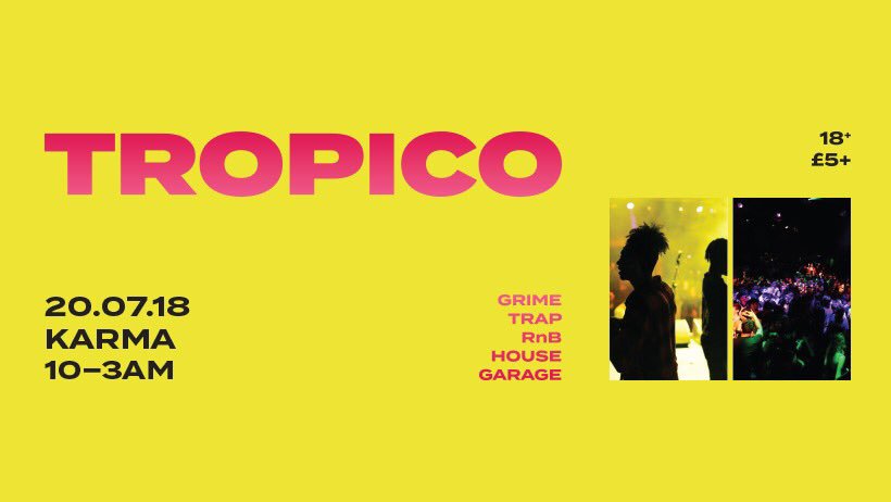 You lot are mad. Tickets going quick for this one. Tropico turning Karma into a sweatbox every summer since 2012. 🔥