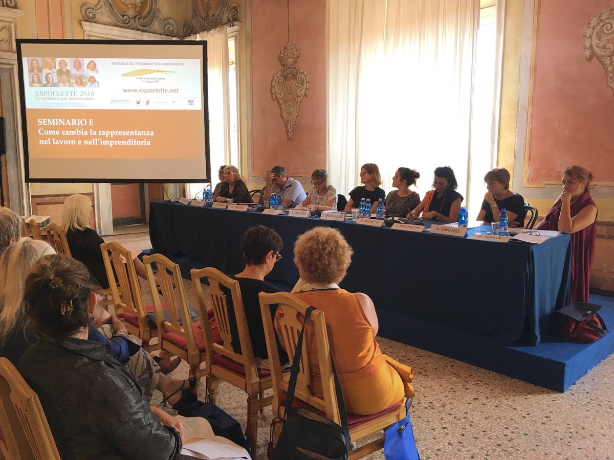 #ExpoElette2018 riprendono i lavori con la tavola rotonda dedicata alla rappresentanza nel #lavoro e nell’#imprenditoria e al contributo che le donne possono dare per una trasformazione positiva