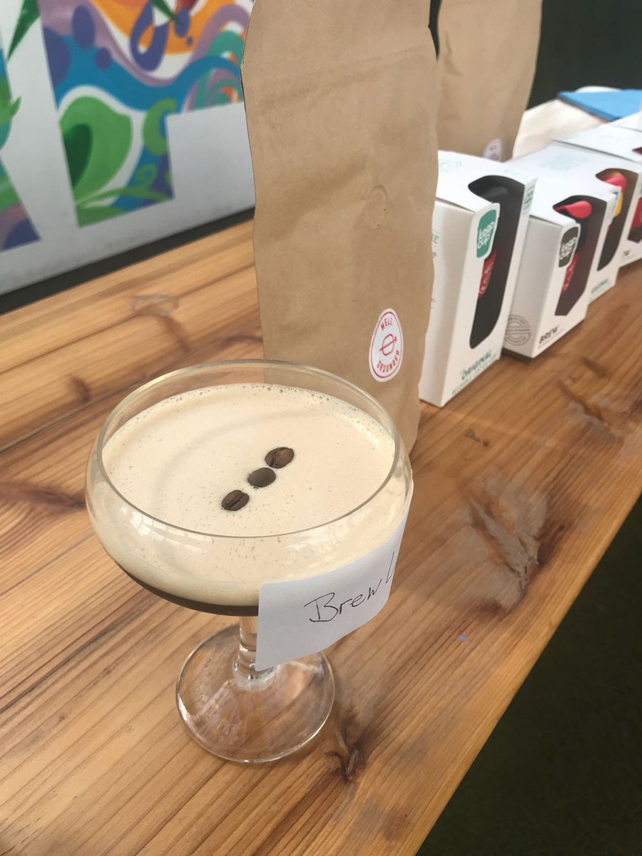 WellGroundedHQ's tweet photo. Good times were had by all when our CEO @evewagg demonstrated how to make espresso martinis at @UBS on Tuesday. Well Grounded were initially part funded through the #hackneyconnect project run by @UnLtd and @UBS . #judges #espressomartinis #socent #partners #community https://t.co/05yXIlTK4z