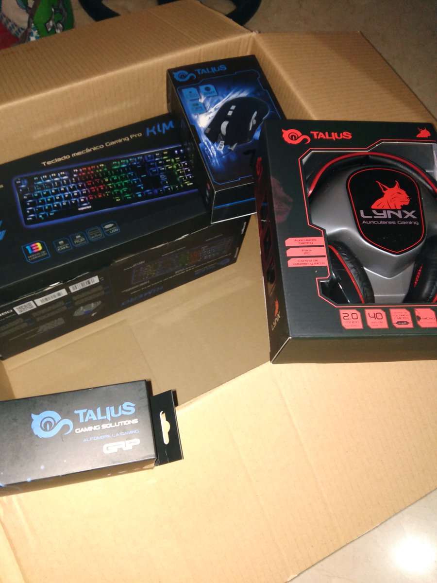 Aquí huele a premios de nuestro patrocinador <a href="/taliustech/">Talius</a> 

Hay auriculares, muchos teclados mecánicos y hasta kits gaming completos.

Vamos a darlo todo por Dota 2 

#dota2 #esports #Gaming #periférico