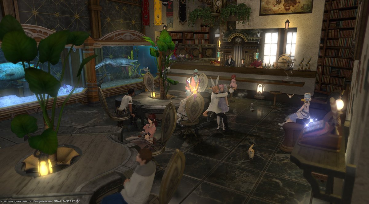 HiocaFF14's tweet photo. 今夜はにこさんのBARにおじゃましてます!
曲がアガる!!
#FF14_RISE https://t.co/cUQTMz3xdA