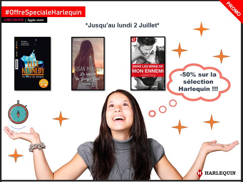 girlyboox's tweet image. Profitez du mois -50% pour découvrir notre sélection @harlequinfrance !

#numilog #VendrediLecture #girlyromance #booklovers