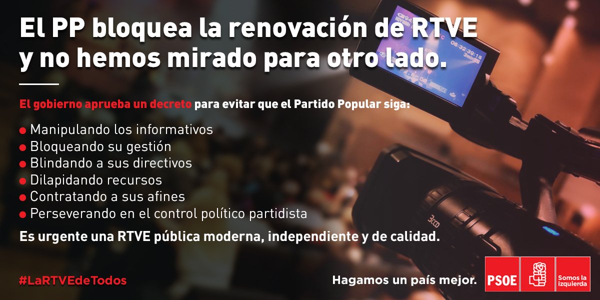 xsglugo's tweet photo. #RTVEdeTodos #RTVEplural #GobiernoDeLaDignidad #HagamosUnPaísMejor https://t.co/be2gotjJBP
