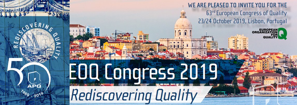 QualitePerf's tweet photo. The Portuguese Association for Quality gives you an appointment next year : 2019 october 23/24 in Lisbon for the 63rd edition of the Congress #QualityEC https://t.co/V4QPnzniDf