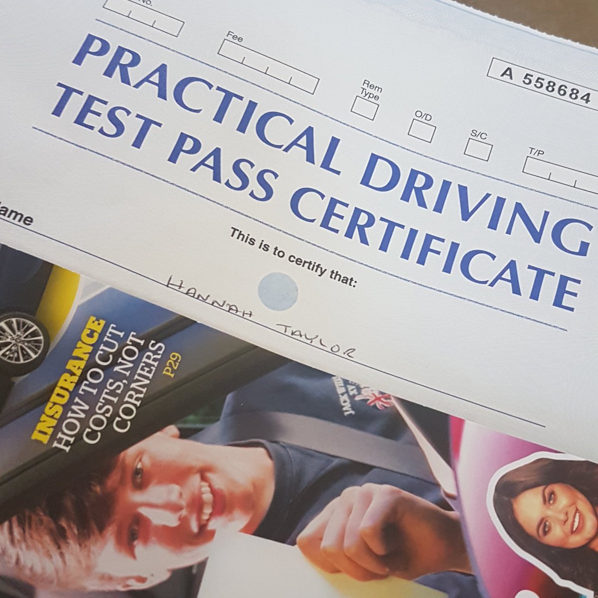 It's official... I have PASSED!!! So so proud!!! #drivingtestpassed #drivingtest #smashedit 🚦🚘🚗❤🤗 #dyslexicandproud #dyslexic