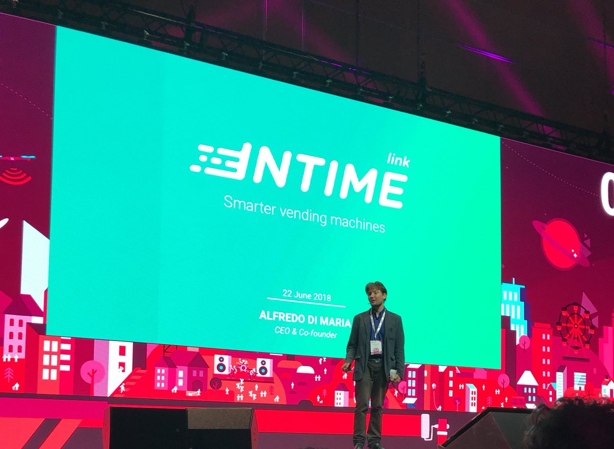 treatabit's tweet image. Tocca a @InTimeLink
La #startup rende tecnologicamente più avanzate le vending machine, che diventano dei veri e propri dispositivi #IoT.
#startupcompetition #WMF18
