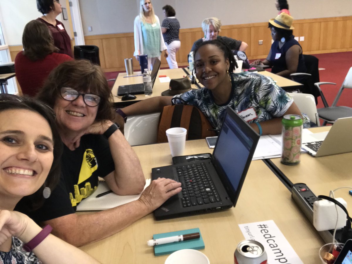 FridayInstitute's tweet photo. We've had a fun, busy week working w/ educators to incorporate digital learning and #CS into their schools at #NCDLCN + #edcampcode. Learn more about PD opportunities for digital leaders and those interested in teaching CS: https://t.co/bGnvU6v5Vq https://t.co/EYHDlOZblX https://t.co/Sz53nGQZZR
