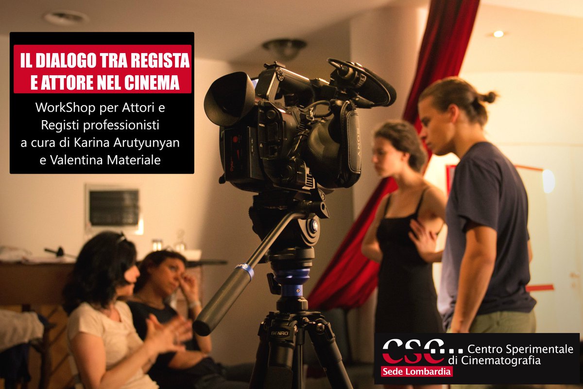 IL DIALOGO TRA REGISTA E ATTORE NEL CINEMA
WorkShop per Attori e Registi professionisti
a cura di Karina Arutyunyan e Valentina Materiale
Milano, 13-14-15 luglio 2018
Per info e iscrizioni, fino al 30 giugno: bit.ly/2MNR1zu
